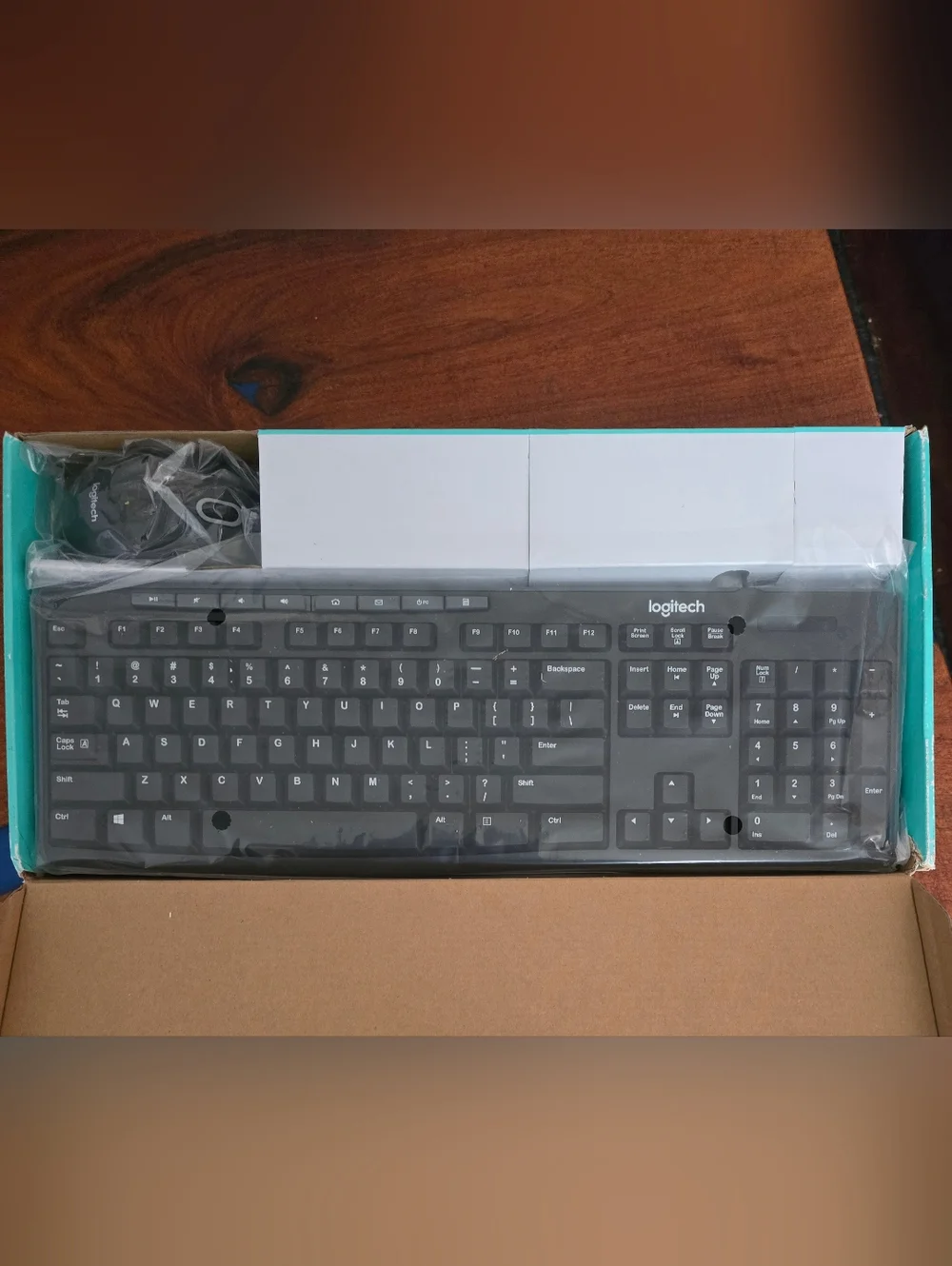 Logitech MK200 Wired Keyboard and Mouse Combo - Black